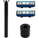 Classic Manual Razor - 3D Rotating 6-Blade Barber Shaving Razor in Black | International Shipping - Buy Online on GoSupps.com