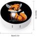 Red Cartoon Fox Contact Lens Case with Mirror - Cute & Portable Eye Lens Travel Kit - Buy Online on GoSupps.com