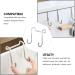 Healeved 6pcs Stainless Steel Hangers Over Door Coat Hooks Hat Hanging Hooks Perforated Door Clothing - Buy Online on GoSupps.com
