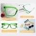 Eyekepper Large Square Reading Glasses for Women - Green +3.25 | Stylish Readers - Buy Online on GoSupps.com