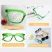 Eyekepper Oversized Rectangular Reading Glasses for Women - High Quality +3.00 in Green - International Shipping - Buy Online on GoSupps.com