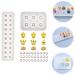 STOBOK 3 Pcs Pendant Silicone Mold Silicone Molds Sphere Beads Creative Crystal Epoxy Mold Epoxy Resin Flat As Shown 23X6.2CM - Buy Online on GoSupps.com