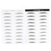 IWOWHERO 2 Pairs Simulation Eyebrow Hair-like Simulation Waterproof Long Lasting Eyebrow Makeup Tools Black