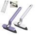 2Pcs 360 Rotatable Cleaning Brush 3 in 1 Crevice Cleaning Brush Hard Bristle Brushes with Tweezer for Small Spaces Cleaning Gap Brush Suitable for Kitchen Sink Windows Groove Tiles Bathroom