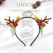 Unicra Christmas Flower Antlers Headband for Women and Girls - Festive Elk Horns Hair Piece for Halloween - Buy Online on GoSupps.com