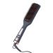 Hairitage Smooth Sailing Heated Ceramic Straightening Brush for Straightening Detangling + Blowouts - Smooths Fly Aways + Anti-Frizz - Ceramic Tourmaline - for All Hair Types - Hot Styling Brush