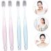 Minkissy 6-Pack Crystal-Clear Charcoal Toothbrushes for Sensitive Teeth | Travel & Home Use - Buy Online on GoSupps.com