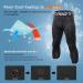 Yuerlian Men's 3/4 Compression Pants X-Large Capri Black/Red/Green - Buy Online on GoSupps.com