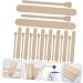 Minkissy 400 STK Waxed Wooden Rods - Hair Removal Spatula & Make-Up Applicator | Premium Wax Accessories for Face & Body - Buy Online on GoSupps.com