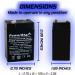 Buy PowerStar 6V SLA VRLA Rechargeable Battery - 4 4.5 5 AH Replacement | Fast International Shipping - Buy Online on GoSupps.com