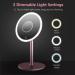 Kostlich Lighted Makeup Mirror with 3 Light Settings - Rechargeable Vanity Mirror, 10x Magnification, Touch Sensor, Rose Gold Finish - Buy Online on GoSupps.com