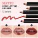 12 Color Matte Lip Liner Set - Waterproof Smooth & Durable Professional Makeup for Women - Buy Online on GoSupps.com