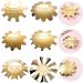 Uonlytech 6 Pieces Golden French Manicure Moulding Templates - Perfect Fingernail Making Kits for Nail Art Enthusiasts - Buy Online on GoSupps.com