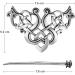 Gearmax 2 Pcs Celtic Hair Stick Silver Knot Hair Clip Vintage Metal Hair Slide Viking Jewelry Hair Clip for Women - Buy Online on GoSupps.com