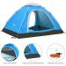 Ubon Lightweight 2/3 Person Instant Pop Up Tent - Sky Blue | Portable Indoor/Outdoor Camping & Backpacking Tent - Buy Online on GoSupps.com