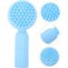 Healeved Face Pore Handheld Brush Facial Brush Silicone Bristles Face Cleaning 11.20X5.10X3.50CM Blue - Buy Online on GoSupps.com