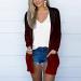 Long Shirt Outerwear Top Thin Warm Knitted Coat Women's Blouse V-Neck Shirt Tunic Long Women's Tunic Women's Shirt Casual Checked Shirt Women's Winter Chunky Knit Jacket H-red S - Buy Online on GoSupps.com