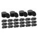 Minkissy 100 STK cotton pads with essential oils for aromatherapy diffuser necklace aroma supply aromapad aroma- pads chain cotton pads oil pad cotton cotton oozing blackx2st 2.20x2.30cmx2pcs