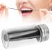Dental floss can be fulfilled nature tooth flap portable dental tooth floss plaque removal dental floss with refillable container bottle (black)
