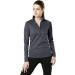 TSLA Women's Quarter Zip Pullover | Quick Dry Long Sleeve Workout Top | Lightweight Athletic T-Shirt | Charcoal Small - Buy Online on GoSupps.com