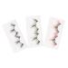 FOMIYES 3 Pairs False Eyelashes False Lashes Colored Fake Lashes Fake Eyelashes for Party Cosplay Fake Eyelashes False Eyelash for Women Set European and American Imitation