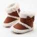 Sonsage Infant Baby Snow Boots | Anti-Skid Ankle Booties for Newborn Toddler | Winter Warm Crib Shoes 12-18 Months | Brown - Buy Online on GoSupps.com