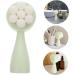 Beatifufu Face Brush Facial Cleansing Tool Face Washing Cleaner Pore Cleaning Pad Brush Handle Face Exfoliator Facial Cleansing Brush Manual Facial Brush Face Washing Scrubber 12.5X5X5CM Green - Buy Online on GoSupps.com
