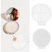 Palette de Maquillage en Acrylique Portable 2 Pi ces Palette Ronde 4 Compartiments Outil de M lange de Pigments pour Fond de Teint et Correcteur Accessoire Cosm tique - Buy Online on GoSupps.com