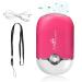 Buqikma Eyelash Fan  Rechargable Mini Lash Fan Type C Portable Handheld Fan Dryer Air Conditioning Blower for Eyelash Extensions & Nail Dryer (Rose Red) Pink-Type C