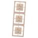 Alipis 3 Pcs Relief Painting Ornament Relief Picture Pendant Household Adornment Props The Mediterranean 30x30cmx3pcs As Shownx3pcs