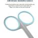 Facial Hair Scissors - Curved and Rounded for Precision Grooming - Ideal for Eyebrows, Mustache, Nose and Beard Trimming - Safe for Eyelashes and Ear Hair - Small Grooming Scissors for Women & Men - Buy Online on GoSupps.com