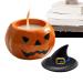 Pumpkin Scented Candles Creative Red Pumpkin with Witch Hat Candles Halloween Natural Soy Wax Candles Aromatherapy Candles for Home Decor Party Ornaments
