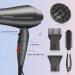 Faszin Ionic Hair Dryer - 2400W Professional Blow Dryer with Triple-L Plus Heat Technology & 4 Styling Accessories - Gray - Buy Online on GoSupps.com