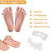 SEBS Toe Separator Set - Relieve Foot Pain, Correct Bunions, Straighten Toes - 3 Pairs for Hammer Toes, Overlapping Toes, Bunions - Gentle Correction and Comfort - 6 Count - Buy Online on GoSupps.com