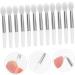 MAGICLULU 12pcs Silicone Lip Brush Travel Lip Brush Lip Makeup Brush Silicone Lip Scrubber Mini Tools Lip Applicators Lip Mask Applicator Flat Silica Gel White Concealer Brush 5.00X1.00X0.50CM White - Buy Online on GoSupps.com