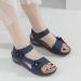 XTZYGLFD Women's Summer Floral Wedge Sandals - Comfortable Breathable Hook Loop Shoes - Blue - Size 7 UK - Buy Online on GoSupps.com