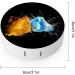 Fists And Cool Fire Ice Round Case For Contact Lens Kit Storage Box with Mirror Printed - Buy Online on GoSupps.com
