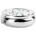 Terrazzo Marble Pastel Portable Metal Pill Box - Round Mini 3-Compartment Design for Travel | Small Pill Organizer with Hinged Fastening - Buy Online on GoSupps.com