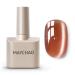 MAYCHAO 15ML Cat Eye Gel Nail Polish 1Pc Glassy Bronze Cat Eye Nail Polish with Magnet Soak off Holographic Magnetic Gel Polish for Nail Art Manicure Salon DIY at Home 0.5 OZ