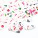 Flamingo Nail Art Stickers - Rainforest Flowers & Leaves Design - DIY Water Transfer Decals for Women & Girls - Buy Online on GoSupps.com
