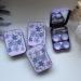 Hrippy Portable Travel Contact Lens Case Kit - Blue Pink Purple | Includes 2 Solution Bottles & Tweezers - Buy Online on GoSupps.com