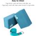 REEHUT Yoga Block 2 Pack & Metal D Ring Yoga Strap 1 Pack Combo Set - High Density EVA Foam Support Block & 8FT Stretching Belt for General Fitness - Black/Cyan - Buy Online on GoSupps.com