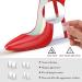 Sibba Heel Protectors 8 Pairs Transparent - Rubber Covers for Shoes - Quick Fix Kit for Weddings & Outdoor Events - 4 Sizes Available - Buy Online on GoSupps.com