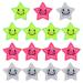 Uyuyong 15 pieces of colorful bike spokes colorful bike spokes clicker spokes reflective stars reflectors children bike security accessories night bike decoration clip