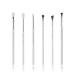 Jessup 6 piece of eye brush set eye makeup brush set eye brush eyes shadow brush make-up brush eyeshadow cosmetics powder eyeliner white / silver T241 e-white / silver