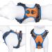 Phoepet 2019 Adjustable Reflective Dog Harness for Large Breeds - Easy On/Off Handle 2 Metal Rings - Orange (L: Neck 16-24 Chest 22-33) - Buy Online on GoSupps.com