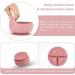 Silicone Baby Feeding Set Baby Led Weaning Supplies Set Silicone Suction Bowls Suction Plates Silicone Baby Bib for Toddlers Spoon and Fork Cup with Straw and Lids (Pink 8 Packs) - Buy Online on GoSupps.com