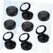 FOMIYES 24 Pcs Travel Cosmetic Containers Makeup Empty Plate Travel Eyeshadow Case Eye Shadow Dispenser Mini 3.8*3.8cmx3pcs Blackx3pcs - Buy Online on GoSupps.com
