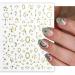 10 Sheets Moon and Star Nail Art Stickers - Self-Adhesive Metallic Decals for Acrylic Nails - DIY Manicure Decoration for Women and Girls - Buy Online on GoSupps.com