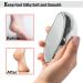 Nano Glass Foot File Callus Remover - G.Liane Crystal Glass Pedicure Foot Care Scrubber for Painless Removal of Hard Skin and Calluses (Silver) - Buy Online on GoSupps.com